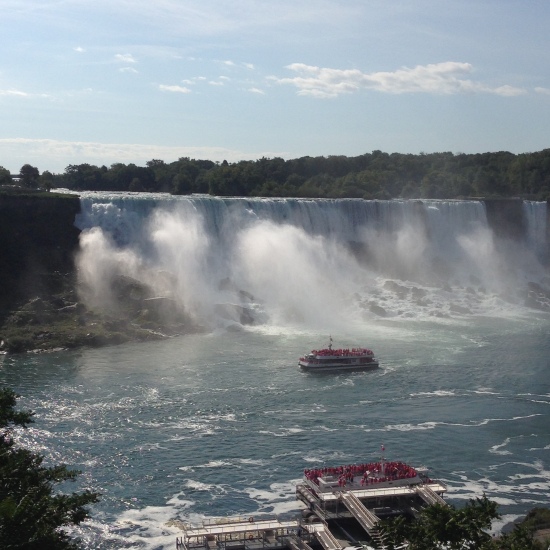On the Canadian side of the world famous Niagara Falls.