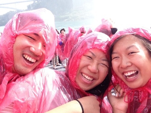 Thank goodness for the ponchos. They kept is from getting soaked by the Falls!